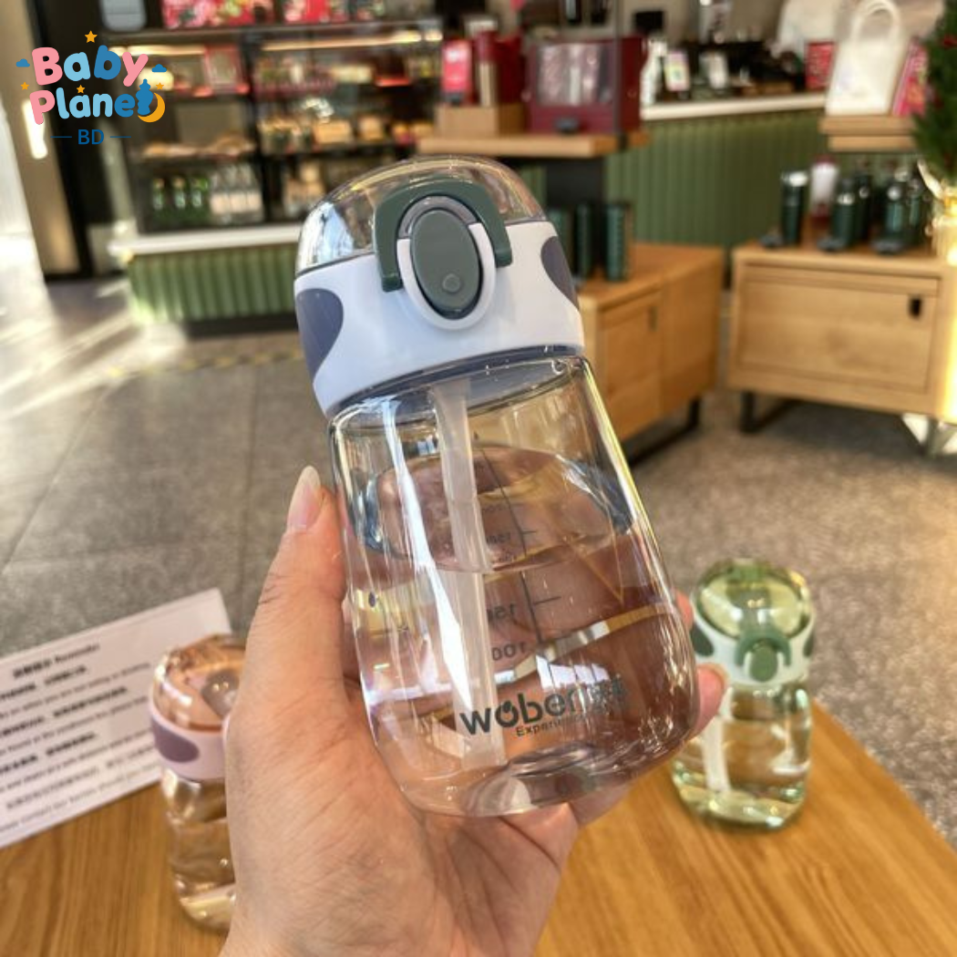 Imported Cute Kids Water Bottle – Leakproof Straw Sipper Bottle